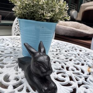 Iron bunny door stop - Image 1