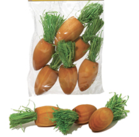 Turned wooden Carrots
